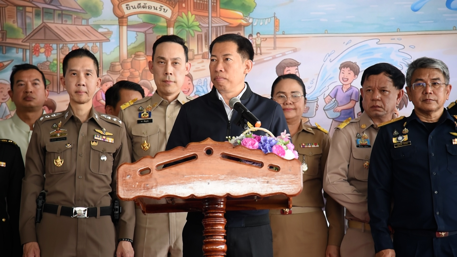 จังหวัดนนทบุรี จัดพิธีเปิดศูนย์ปฏิบัติการป้องกันและลดอุบัติเหตุทางถนนช่วงเทศกาลสงกรานต์ พ.ศ.2569 