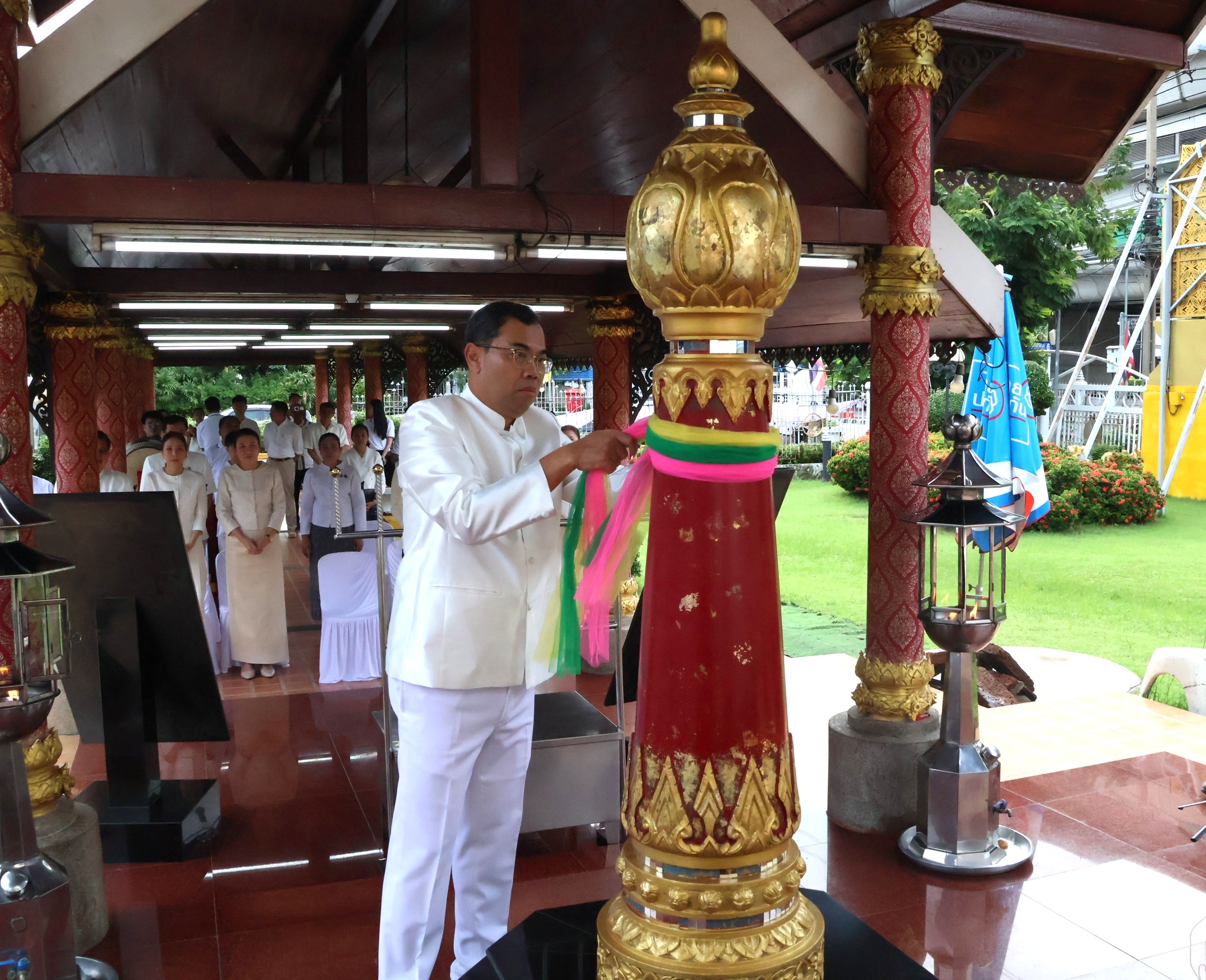 นนทบุรีจัดพิธีบวงสรวงสิ่งศักดิ์สิทธิ์คู่เมือง เสริมสิริมงคล สร้างขวัญกำลังใจให้ชาวจังหวัดนนทบุรี 